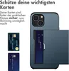 imoshion Backcover mit Kartenfach iPhone 14 - Dunkelblau Produktbild-Vorschau 2