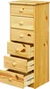 Möbilia Kommode | 6 Schubladen | Kiefer-Holz massiv | B 43 Produktbild-Vorschau 3