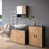 Set mobili bagno Vicco Irma Rovere dorato/antracite 3 Anteprima dell’immagine prodotto 4