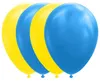 10 Latex Luftballons blau gelb 30 cm biologisch abbaubar, Produktbild-Vorschau 2