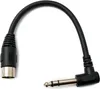 SYSTEM-S Audio Kabel 20 cm XLR 5 polig Stecker zu 6.35 mm Produktbild-Vorschau 1