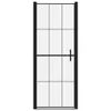 vidaXL Duschtür Hartglas 91x195 cm Schwarz Produktbild-Vorschau 3