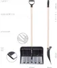 A diagram showing a snow shovel with various features labeled. Produktbild-Vorschau