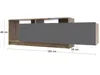 A product image showing a TV stand with dimensions indicated. Náhled obrázku produktu