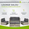 Juskys Polyrattan Gartenmöbel Set Salou inkl. Abdeckung - Produktbild-Vorschau 2