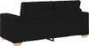 vidaXL Divano a due posti Nero 180x77x82 cm Tessuto Anteprima dell’immagine prodotto 6