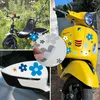 Blumen-Aufkleber-Set Blümchen blau braun I Flower-Power Produktbild-Vorschau 3