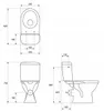 CERSANIT Stand- WC MERIDA 118 Toilette Keramik Komplett Set Produktbild-Vorschau 3