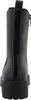 A back view of a black Chelsea boot with a thick sole. Produktbild-Vorschau