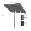 SONGMICS Sonnenschirm 180 x 125 cm UPF 50+ Sonnenschutz Produktbild-Vorschau 6