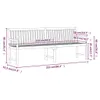 vidaXL Zahradní lavičky pro 1 osobu 219 x 55,5 x 90 cm z Náhled obrázku produktu 7