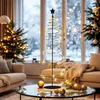 Albero di Natale a spirale con 47 LED metallici in nero con Anteprima dell’immagine prodotto 8
