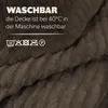 Tagesdecke 200x220 cm Granit – XXL Wendedecke Flanellcord & Produktbild-Vorschau 6