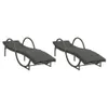 The Living Store Sonnenliegen 2 Stk. mit Auflagen Grau Poly Produktbild-Vorschau 3