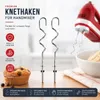 Knethaken für KitchenAid Handmixer – Edelstahl Teighaken Produktbild-Vorschau 1
