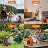 Tischventilator Campingventilator mit Licht und Produktbild-Vorschau 7