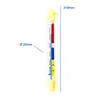 A thermometer is displayed on a white background with measurement indicators. Produktbild-Vorschau