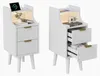 UnboxG, sada 2 nočných stolíkov, biela farba, s LED Náhľad obrázku produktu 15