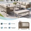Gartenlounge-Set für 6-8 Personen – Hochwertige Sitz- & Produktbild-Vorschau 6