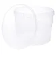BenBow Seau avec couvercle 5L x100 Transparent - qualité Voir les images du produit 5