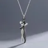 Párový řetízek Hearthug z kovové slitiny se srdíčkovým Náhled obrázku produktu 3