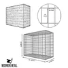 Gabione 80x100x50 Steingabione MW 5x10 Spiral Gitterkorb Produktbild-Vorschau 10