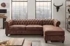 Casa Padrino Chesterfield Ecksofa Rechts Antik Braun - Produktbild-Vorschau 2