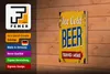 Holzschild Retro 12x18cm Ice Cold Beer served here Bier Produktbild-Vorschau 4
