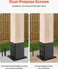 SucceBuy sada 4 sloupků s vnitřní velikostí 142x142 mm pro Náhled obrázku produktu 3