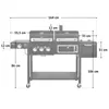 TAINO Hero Duo Gasgrill Holzkohlegrill Smoker Grillwagen Produktbild-Vorschau 3