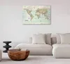 Vliesstoff Leinwandbild - World Map: Beautiful World 120x80 Produktbild-Vorschau 4