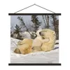 MuchoWow® Textilposter Eisbär - Schnee - Höhle - Jungtier Produktbild-Vorschau 1