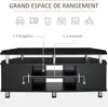 HOMCOM Meuble TV meuble télé bois banc TV pour téléviseur Voir les images du produit 4
