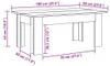 vidaXL Couchtisch Artisan-Eiche 100x60x42 cm Holzwerkstoff Produktbild-Vorschau 7