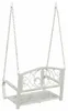vidaXL Schaukelbank Stahl 71,5 x 59 x 55 cm Antik Weiß Produktbild-Vorschau 5