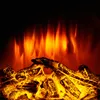 A close-up view of a simulated fireplace with glowing logs and flames. Náhled obrázku produktu