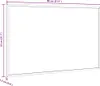 vidaXL Tableau blanc magnétique avec cadre en pin massif 80 Voir les images du produit 7