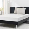 A mattress on a bed frame with two pillows. Podgląd zdjęcia produktu