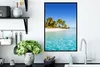 MuchoWow® MuchoWow® Gerahmtes Poster Meer - Insel - Palme Produktbild-Vorschau 3