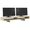 vidaXL Stojan na monitor Sonoma dub 100x27x15 cm Materiál Náhľad obrázku produktu 3