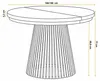 Mesa Comedor Extensible Nero, Patas Metálicas, Mesa de Vista previa de la imagen del producto 3