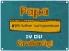 Metallschild Papa du bist großartig - Meterstab Vatertag Produktbild-Vorschau 1