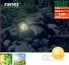 A solar-powered garden light is embedded in rocks, with promotional text and smaller images of nature at the bottom. Anteprima dell’immagine prodotto
