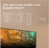 A marketing image showing a table with TV sizes and recommended viewing distances, along with a diagram of viewing angles. Produktbild-Vorschau