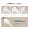 Collage of showerhead modes and a close-up of a showerhead. Náhľad obrázku produktu