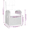 vidaXL Garten-Liegestühle 2 Stk. mit Auflagen Poly Rattan Produktbild-Vorschau 8