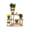 FATIVO Pflanzenregal Holz Mehrstöckig: 96x95x25cm Produktbild-Vorschau 3