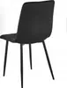Sedia imbottita in velluto nero "VELVET", sedia imbottita Anteprima dell’immagine prodotto 5
