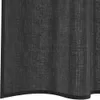 vidaXL Tende in voile con tasche per aste 2 pezzi nero Anteprima dell’immagine prodotto 6