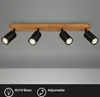 Inbouwspot voor het plafond, 4 lampen, lengte 55 cm, zwart Productafbeelding-voorbeeld 9